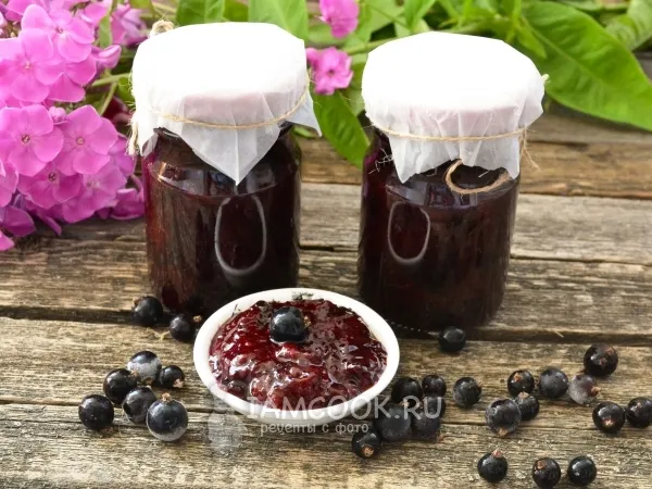 Фото блюда: Чёрная смородина без варки на зиму