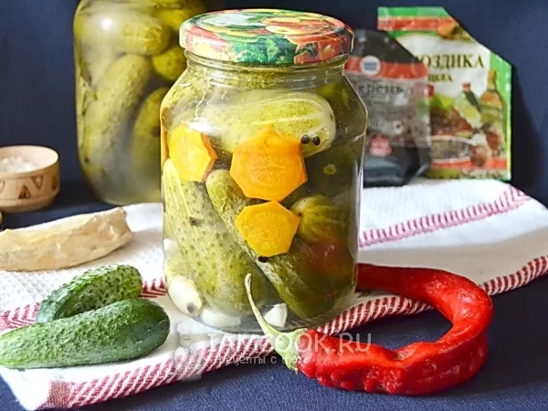 Фото блюда: Огурцы сладкие маринованные на зиму