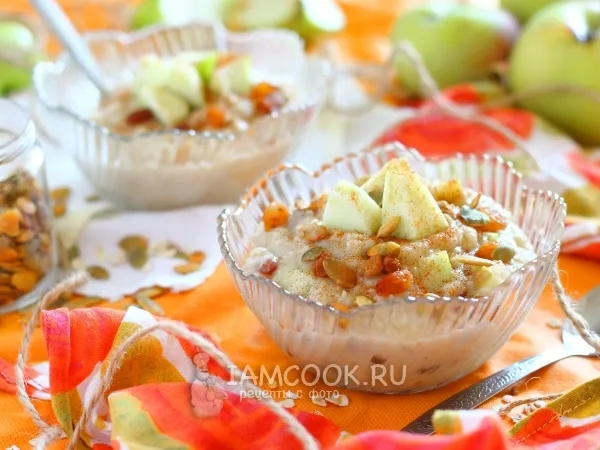 Фото блюда: Овсяная каша в микроволновке на воде