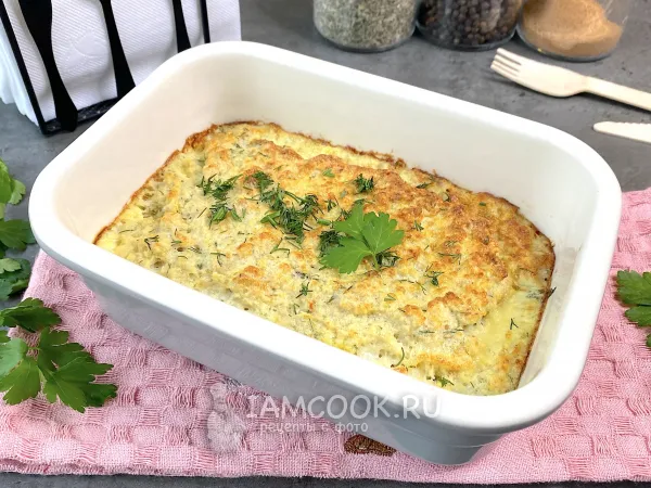Фото блюда: Рыбное суфле из минтая в духовке