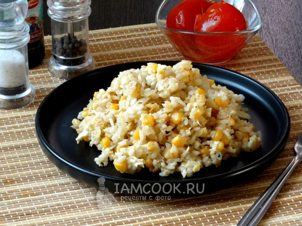 Фото блюда: Рис с кукурузой и яйцом