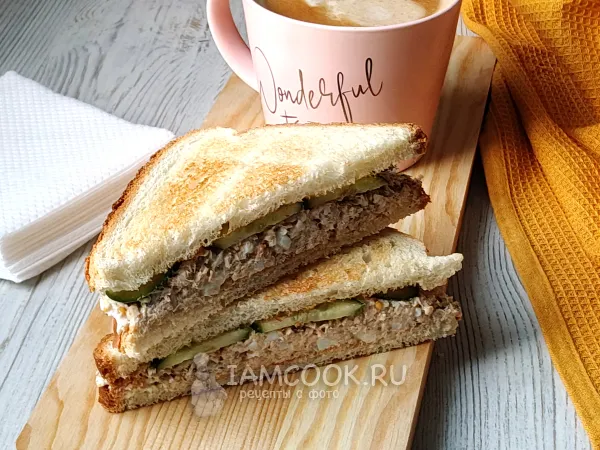 Фото блюда: Сэндвич с горбушей