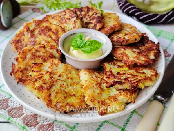 Фото блюда: Драники из репы и картофеля