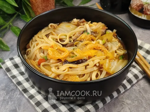 Фото блюда: Лапша с капустой