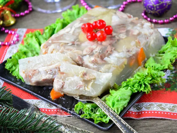 Фото блюда: Холодец из куриных крылышек без желатина