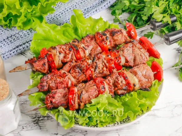 Фото готового блюда: Шашлык из козлятины