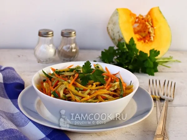 Фото блюда: Салат из свежей тыквы