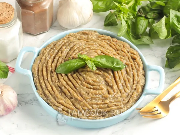 Фото блюда: Бабагануш из баклажанов на зиму (в морозилке)