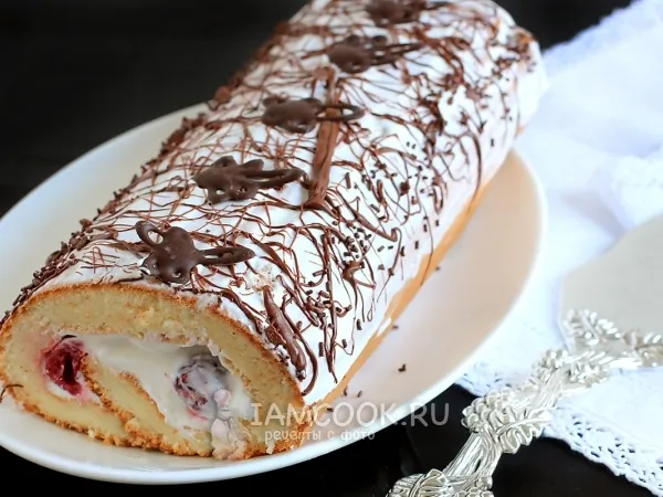 Фото блюда: Рулет с вишней по-японски