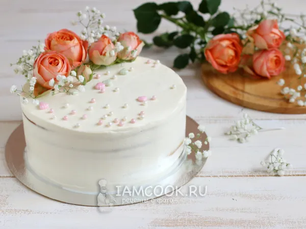 Фото блюда: Торт «Молочная девочка» с бананами
