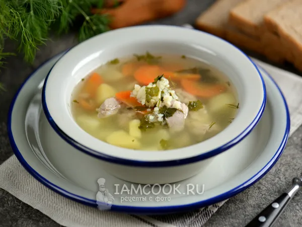 Фото готового блюда: Суп с булгуром и свининой