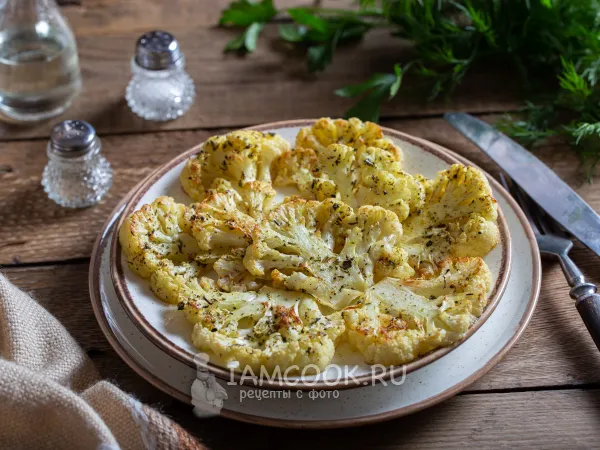 Фото блюда: Стейк из цветной капусты в духовке