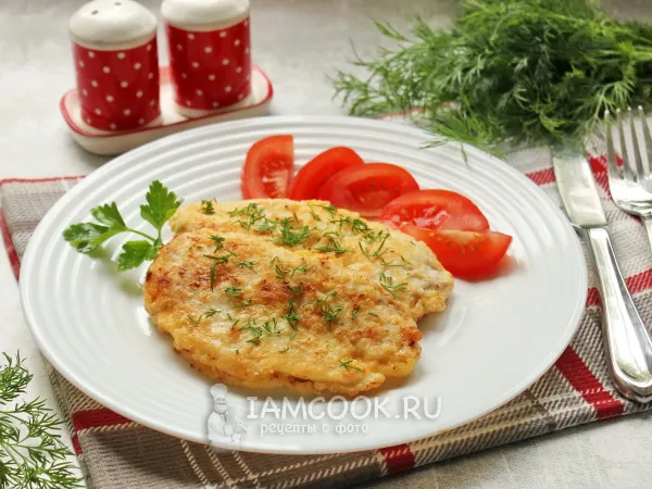 Фото готового блюда: Куриные отбивные в кляре в духовке