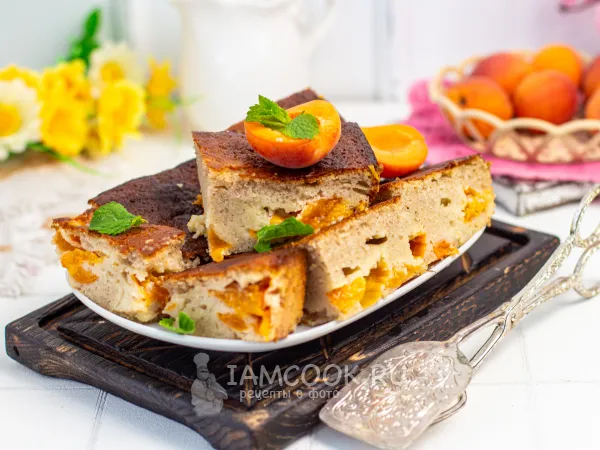 Фото блюда: ПП пирог с абрикосами