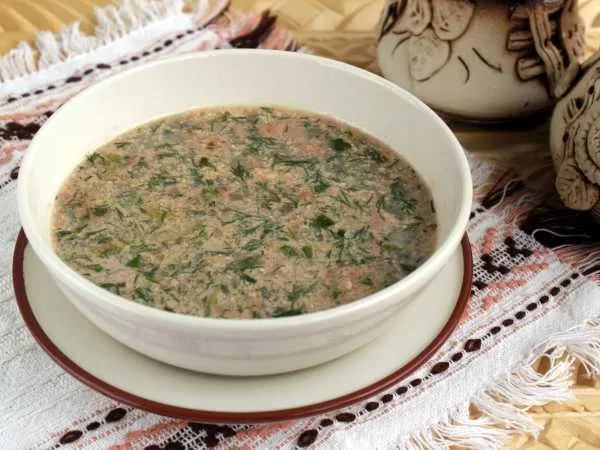 Фото готового блюда: Армянский фасолевый суп «Лобахашу»