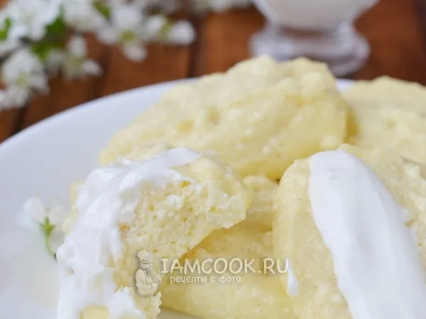 Фото готового блюда: Сырники в пароварке