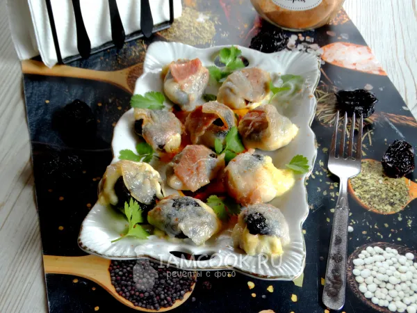 Фото блюда: Чернослив в беконе