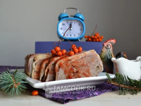 Фото блюда: Террин из трех видов мяса