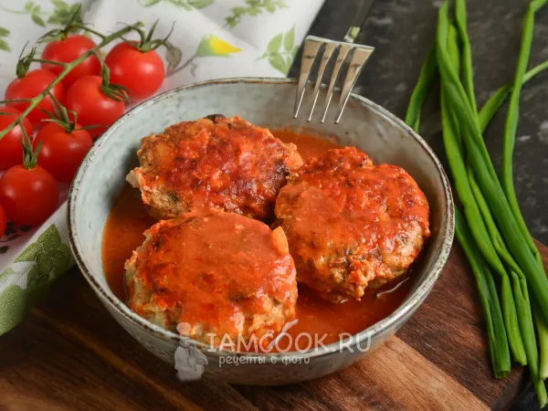 Фото блюда: Куриные тефтели с грибами