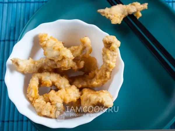 Фото готового блюда: Свинина в пивном кляре