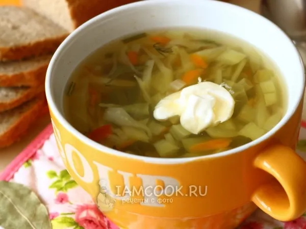 Фото блюда: Зелёные щи из капусты