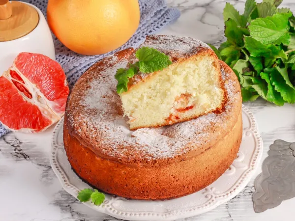 Фото блюда: Пирог с грейпфрутом