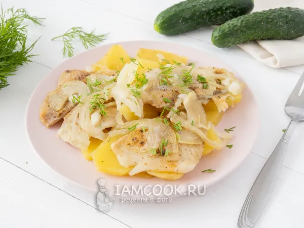 Фото блюда: Камбала с картошкой в фольге в духовке