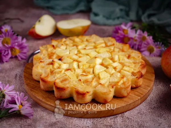 Фото блюда: Шарлотка с кокосовой мукой (с яблоками)