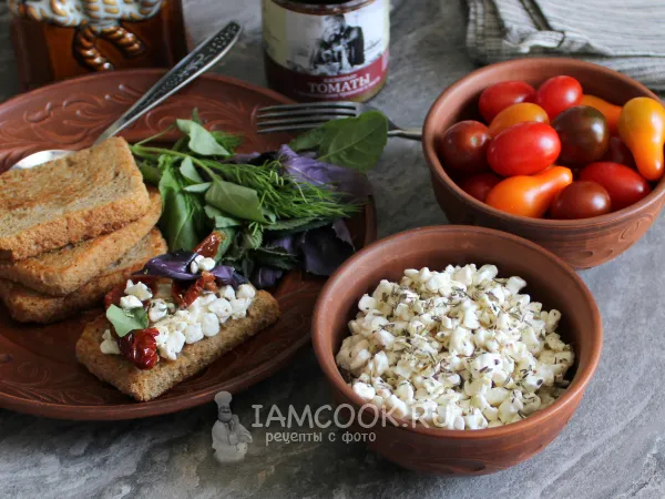 Фото блюда: Творог соленый маринованный