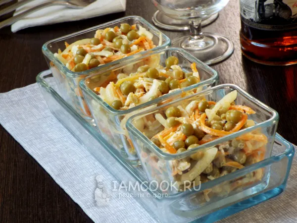 Фото блюда: Салат «Купеческий» с курицей