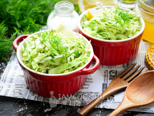 Фото готового блюда: Салат из капусты с медом