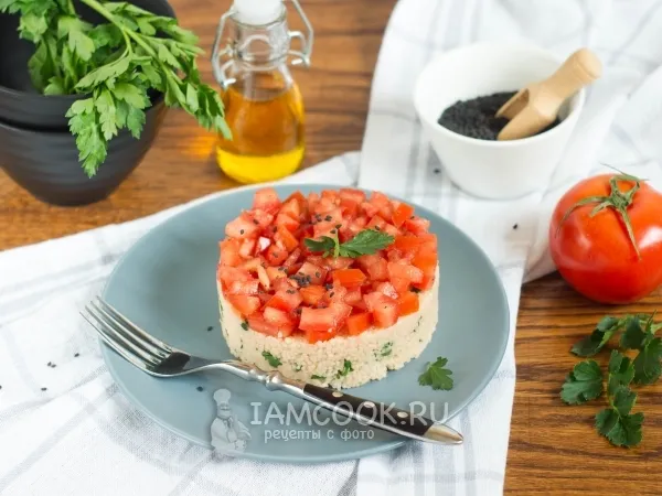 Фото блюда: Гарнир из кускуса с помидором