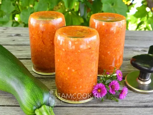 Фото блюда: Кабачковая икра на зиму через мясорубку