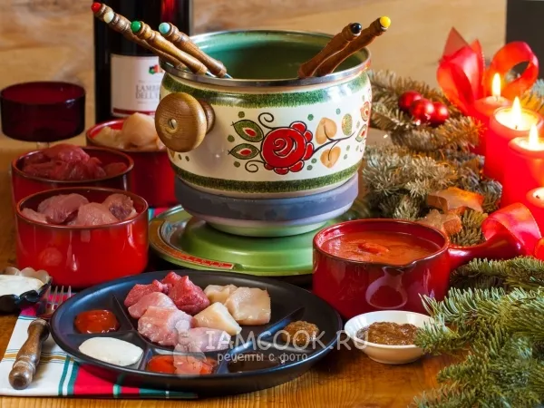 Фото блюда: Мясное фондю