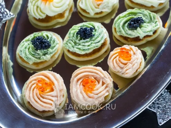 Фото блюда: Блинчики с икрой