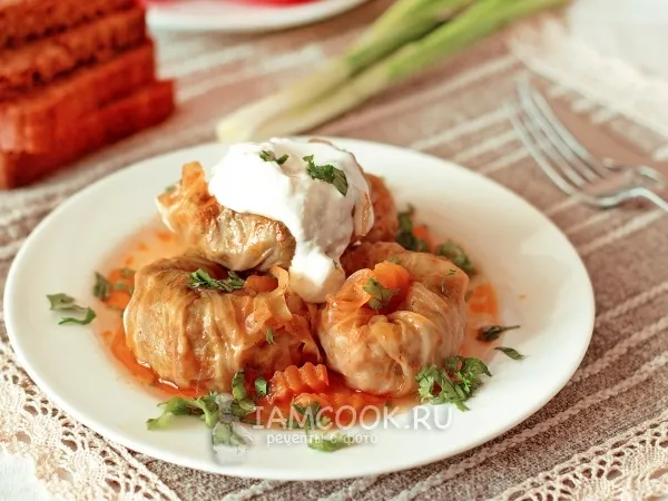 Фото готового блюда: Голубцы-улитки