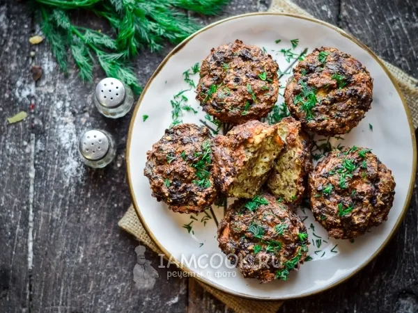 Фото готового блюда: Котлеты из печени индейки