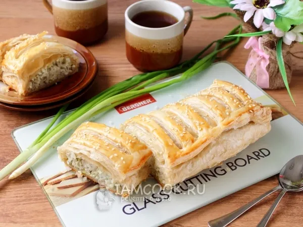 Фото готового блюда: Кулебяка с яйцом