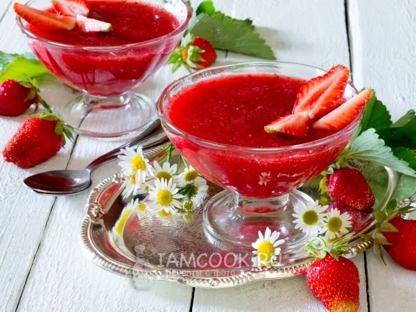 Фото готового блюда: Клубничное желе