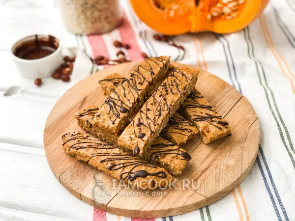 Фото готового блюда: Тыквенно-протеиновые батончики