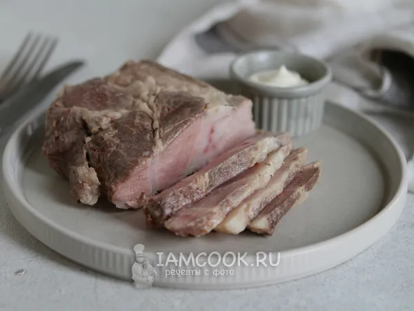 Фото готового блюда: Свиная шея сувид (су-вид)