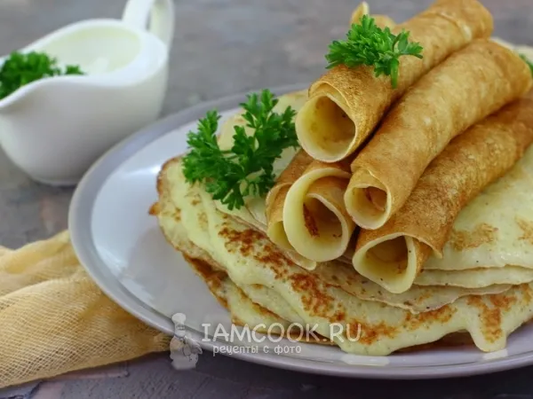 Фото блюда: Тонкие картофельные блины