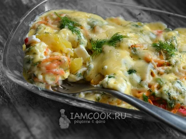 Фото готового блюда: Горячий картофельный салат