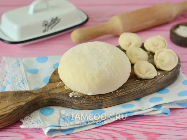 Фото блюда: Тесто на пельмени на сливочном масле