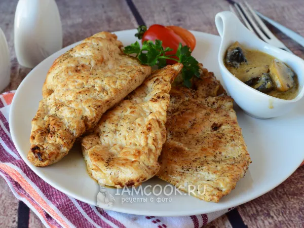 Фото готового блюда: Эскалопы из индейки