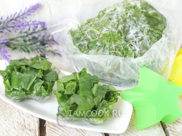 Фото готового блюда: Заморозка щавеля на зиму