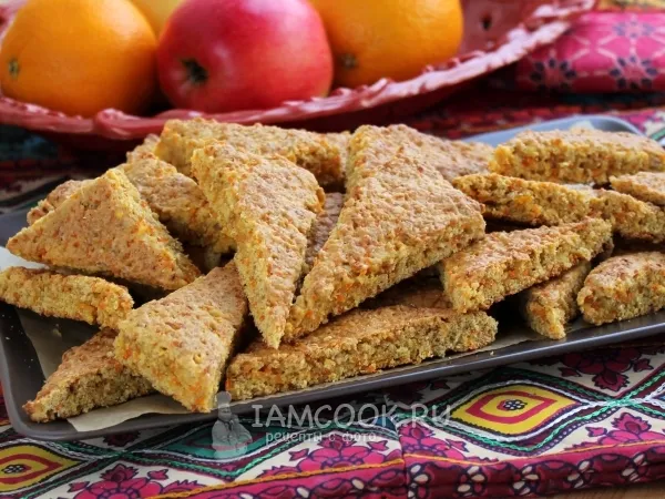 Фото готового блюда: Постное печенье из моркови