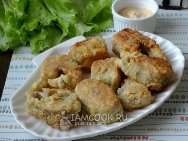 Фото блюда: Минтай в кукурузной муке на сковороде