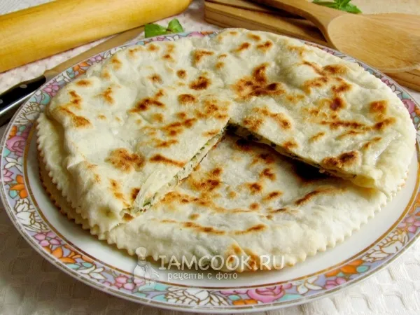 Фото блюда: Лепешки с брынзой и зеленью