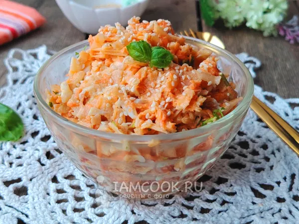 Фото блюда: Салат с топинамбуром и яйцом (Бараболя)